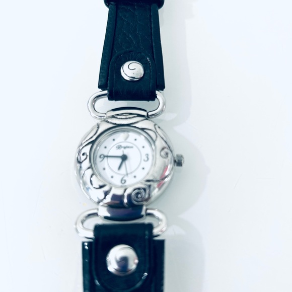 BRIGHTON BLACK LEATHER BANDING WOMEN’S WATCH BR 5007 - Picture 3 of 8